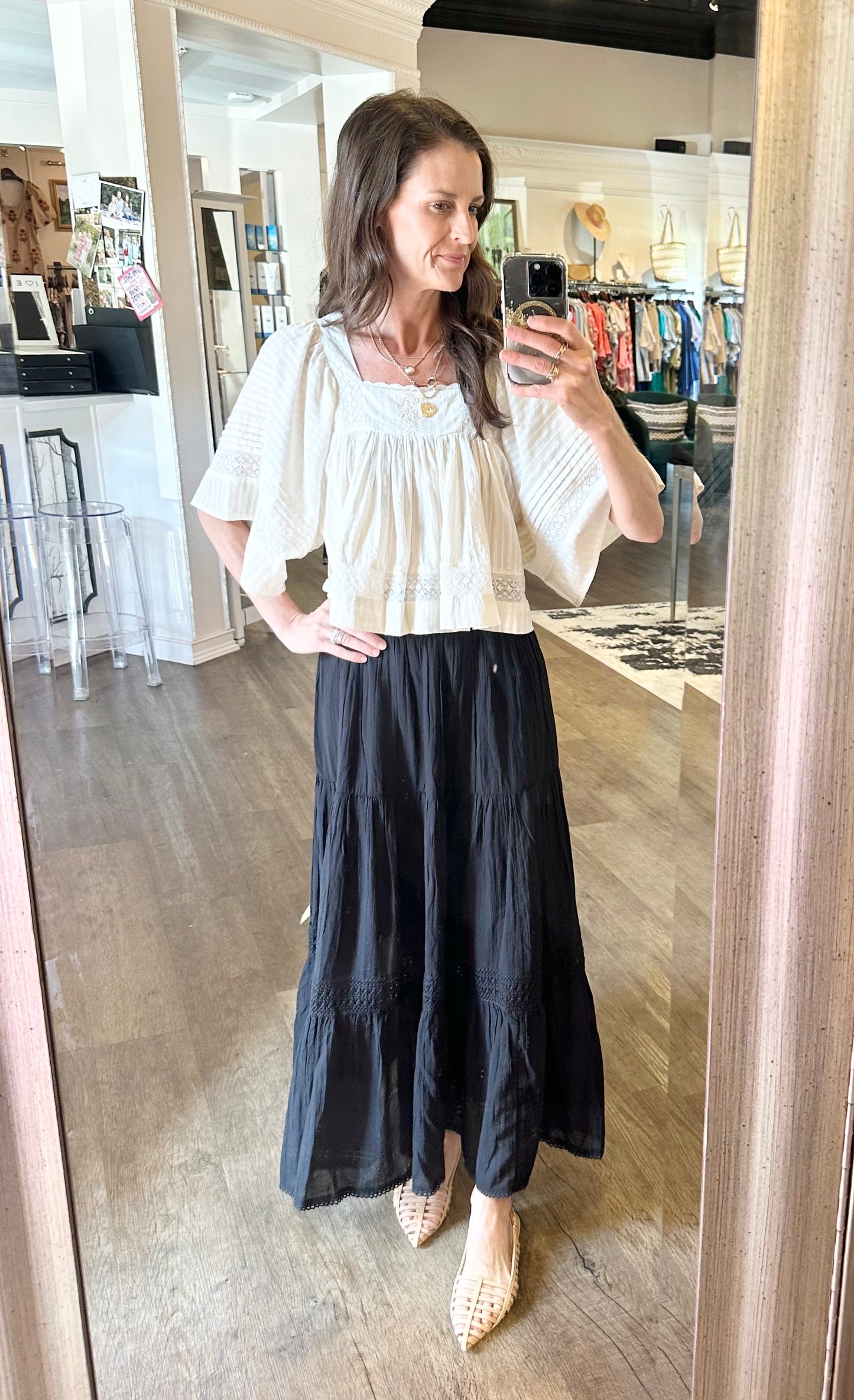 Patricie Blouse in creme by FRNCH