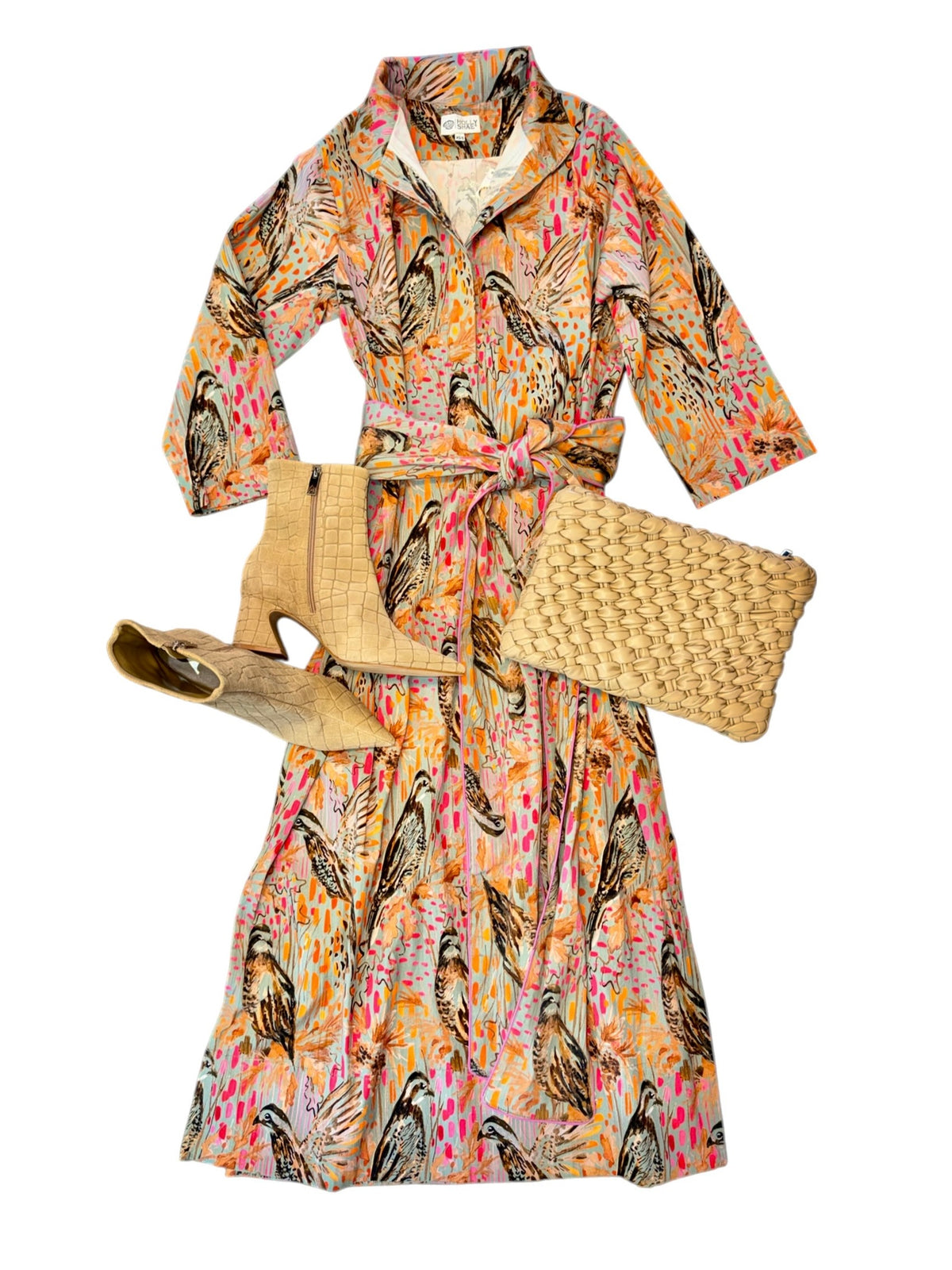 Grace Printed Maxi Dress in wildwood wing by Holly Shae
