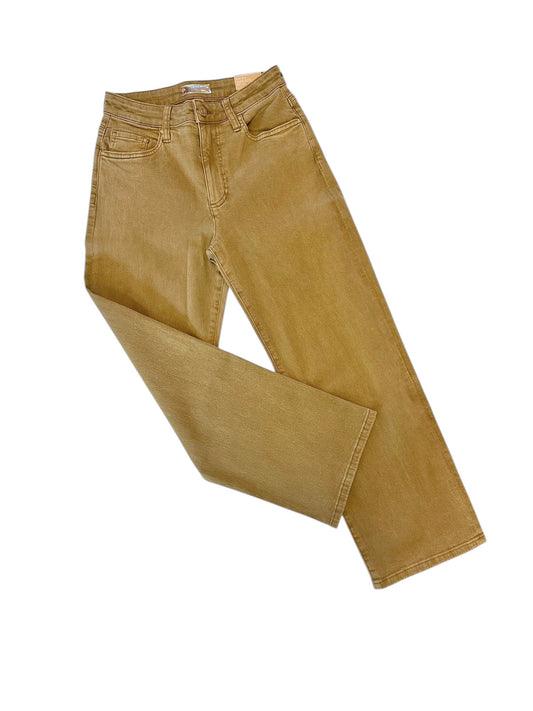 Charlotte High Rise Wide Leg Jean in caramel by KUT