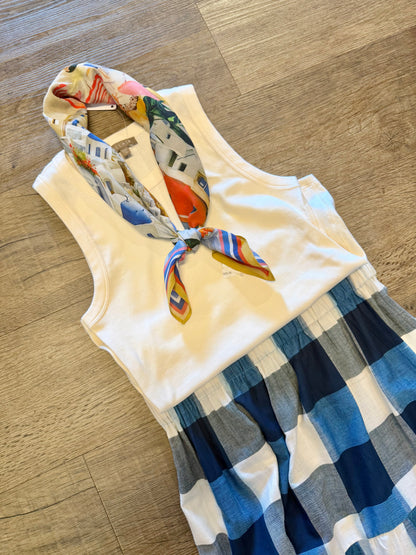 Taeyi Scarf in beach scene by Conditions Apply