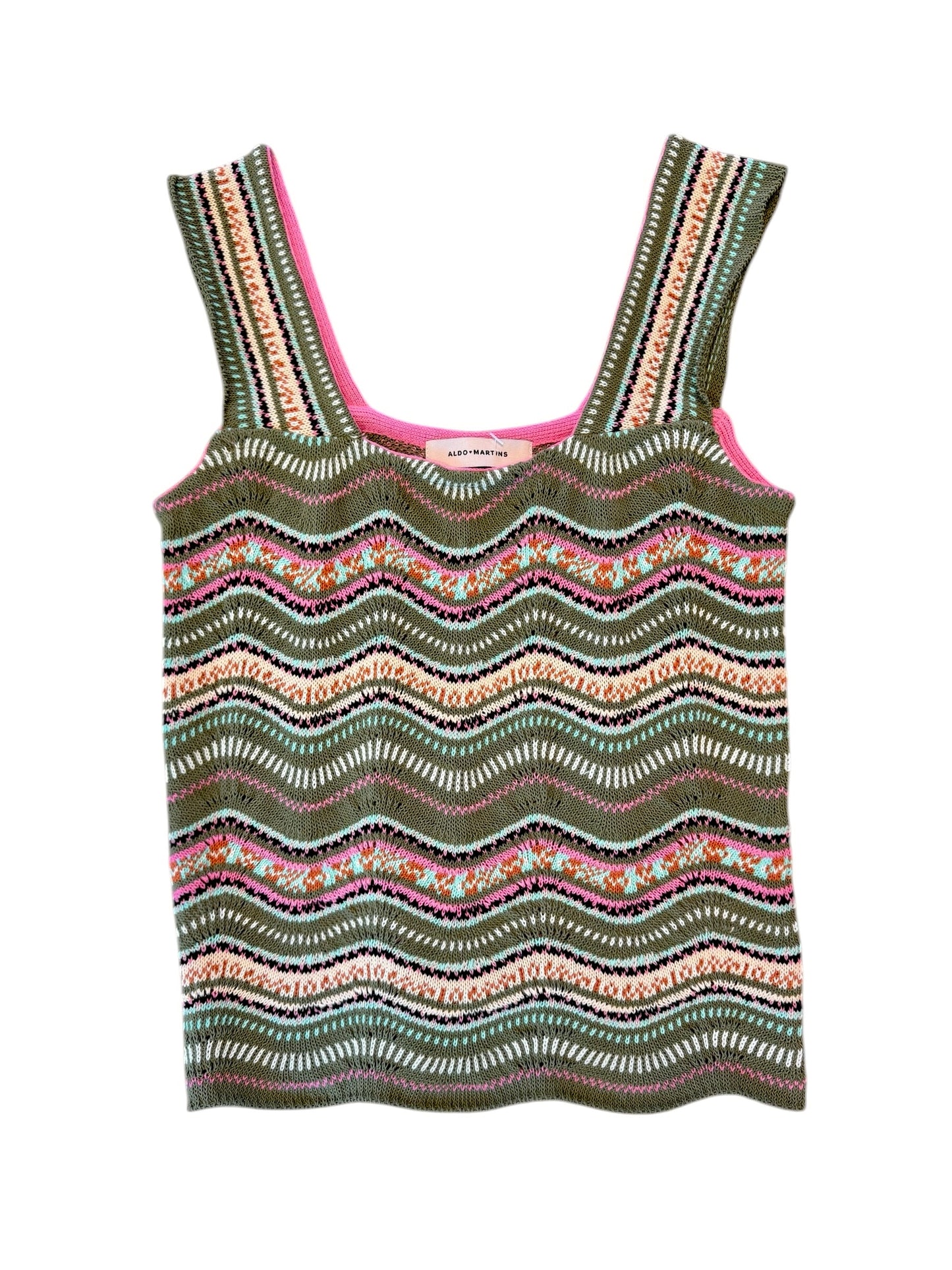 Textured Knit Tank in multi by Aldo Martins