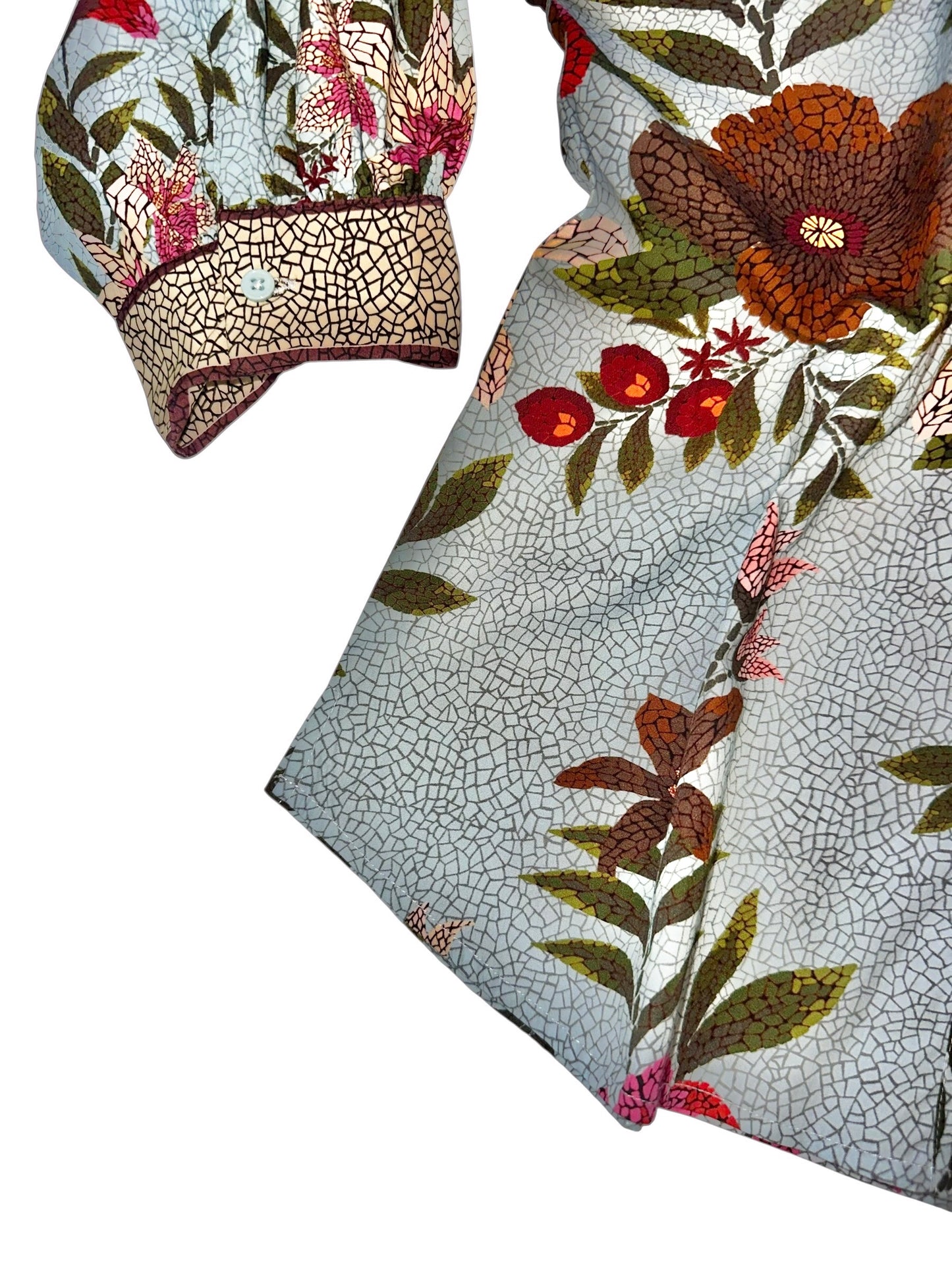 Elsa Printed Top in opal mosaic by Maude Vivante