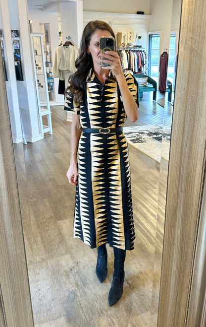 Kris Edgy Dress in black by Beau & Ro