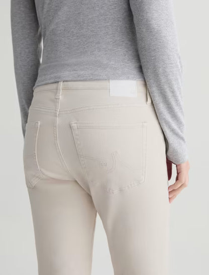 Mari High Rise Slim Straight Crop in pumice by AG