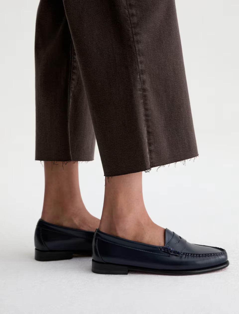 Saige Wide Leg Crop in sulfur burnt umber by AG