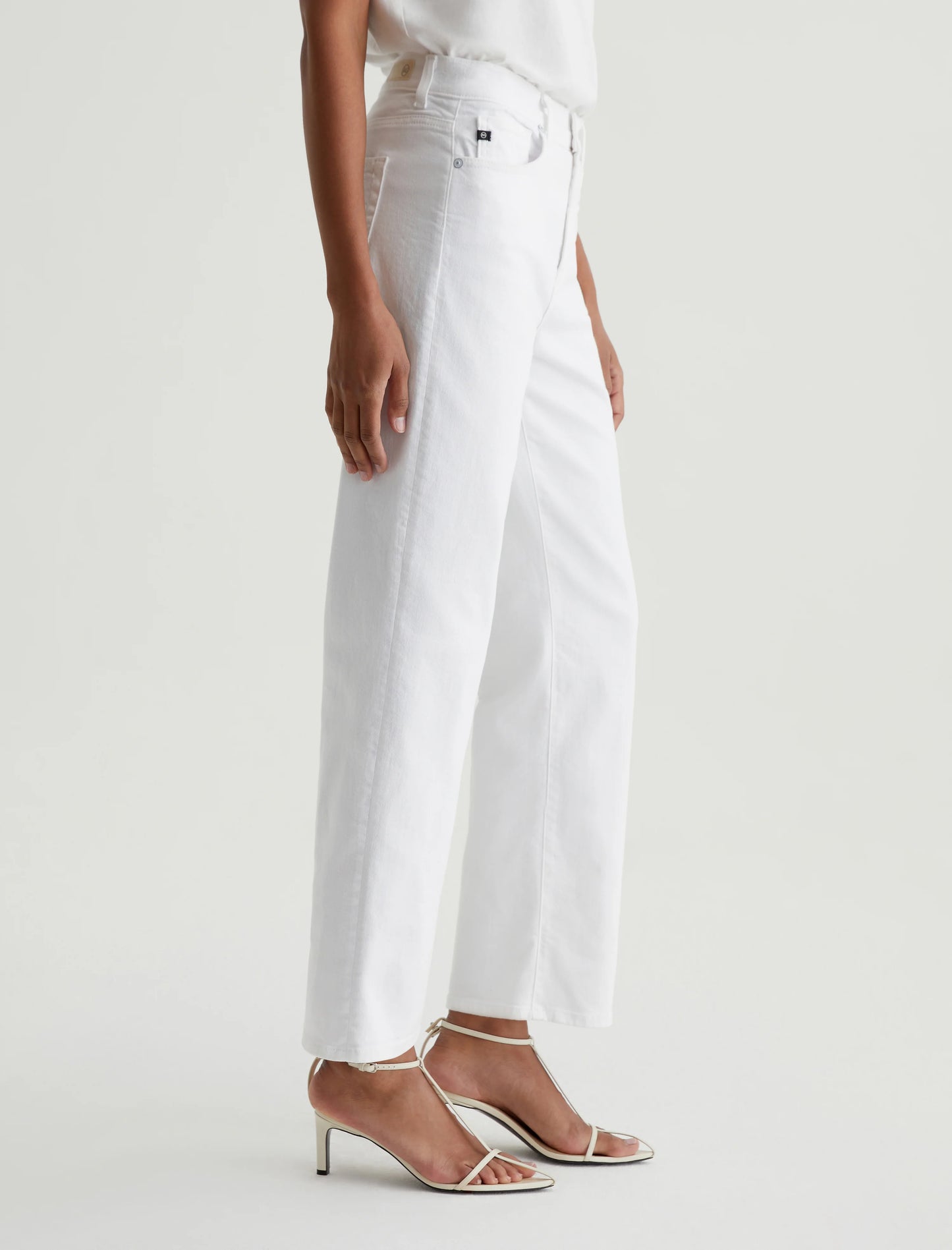 Brinley Crop Jean in gallery white by AG