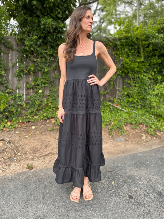 Victoria Dress in Black by Dylan