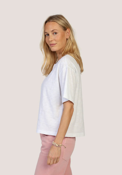 Loose Crew Tee in white by Dylan