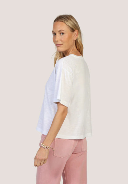 Loose Crew Tee in white by Dylan