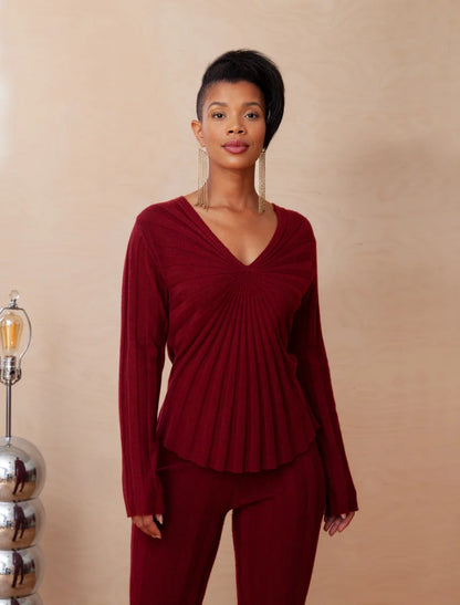 Colleen Top in ruby red by Kerisma