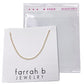 Charm Bar- Dainty Gold Filled Necklace Chain in gold by Farrah B