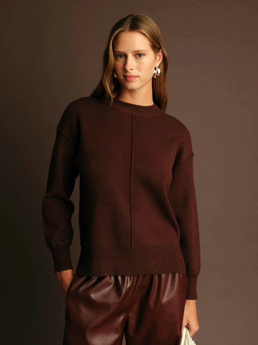 Dan Sweater in cacao by Deluc