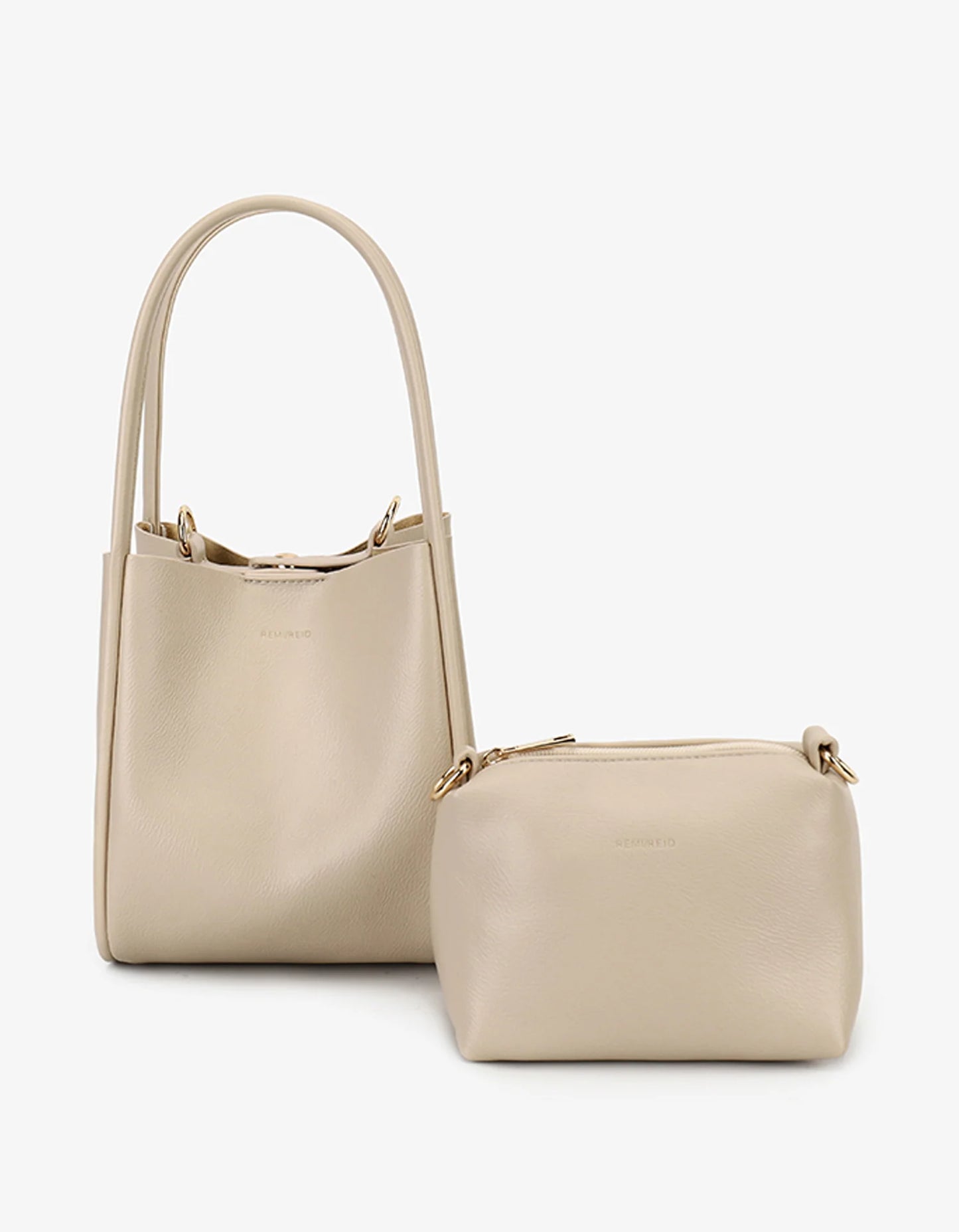 Hollace Mini Tote in cream by Remi & Reid