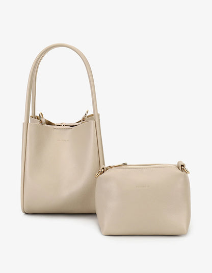 Hollace Mini Tote in cream by Remi & Reid