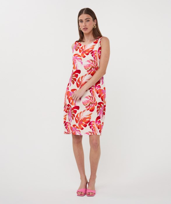 Wonders Printed Sleeveless Dress in multi by Esqualo