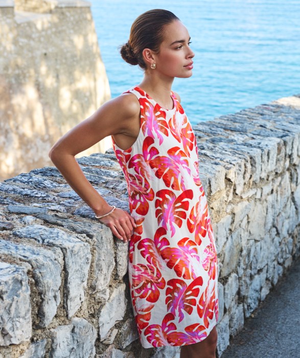 Wonders Printed Sleeveless Dress in multi by Esqualo