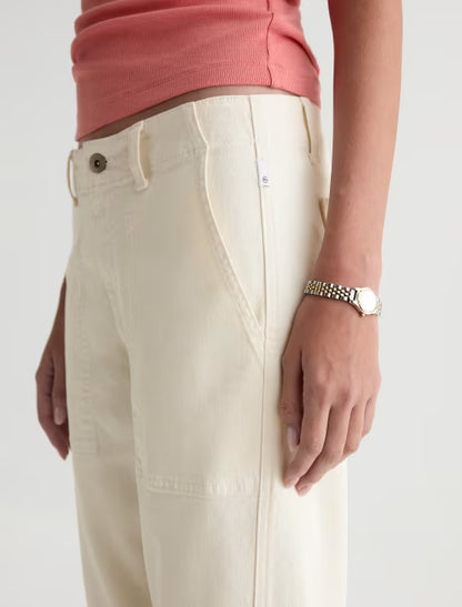 Analeigh Mid Rise Utility Jeans in opal stone by AG