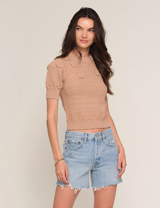 Cruz Top in camel by Heartloom