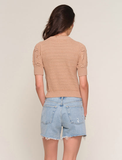 Cruz Top in camel by Heartloom