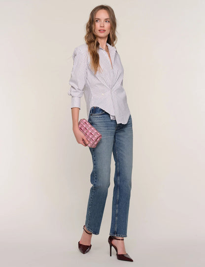 Solara Button Up Shirt in paper by Heartloom