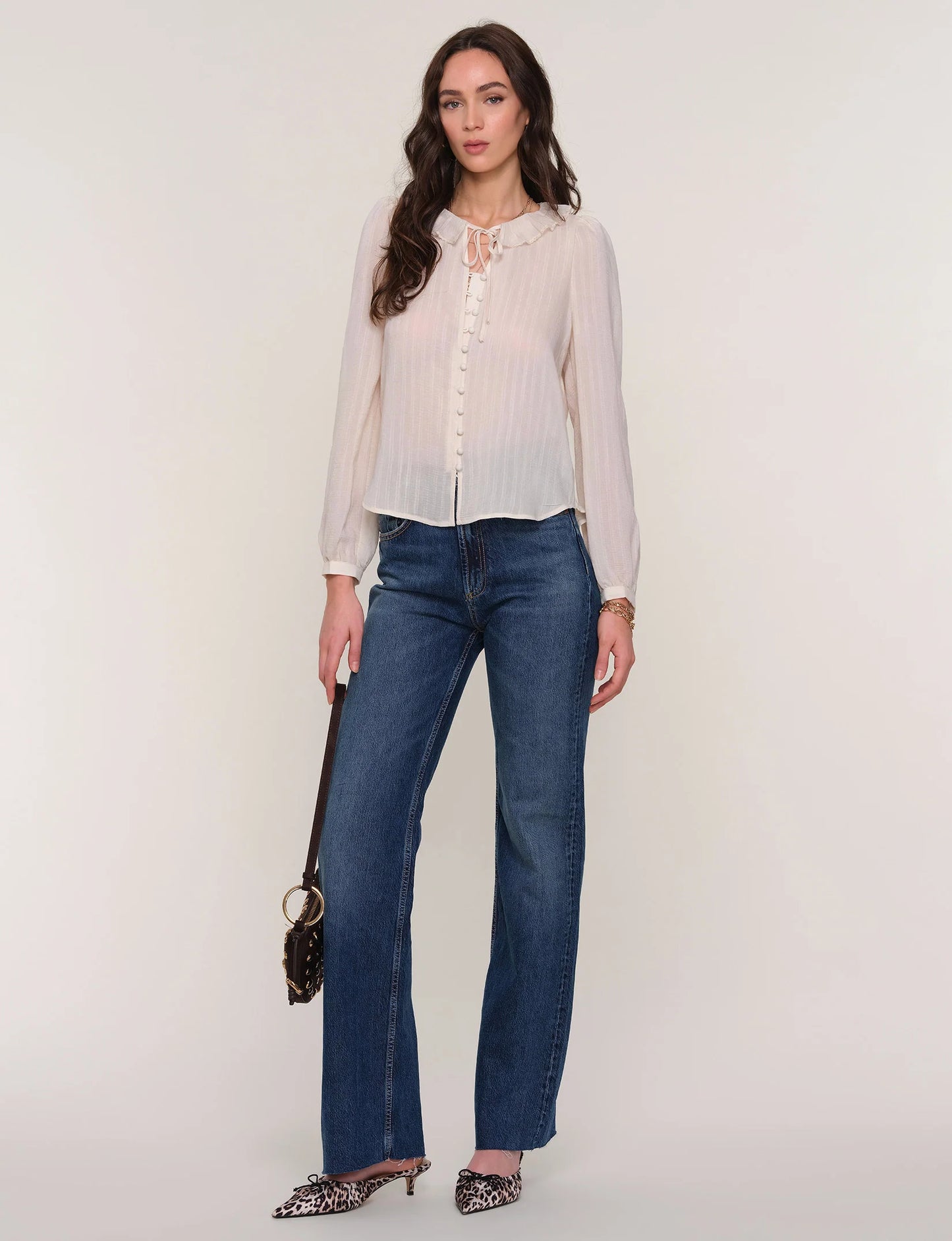 Heath Blouse in ivory by Heartloom