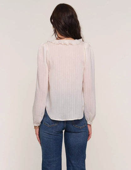 Heath Blouse in ivory by Heartloom