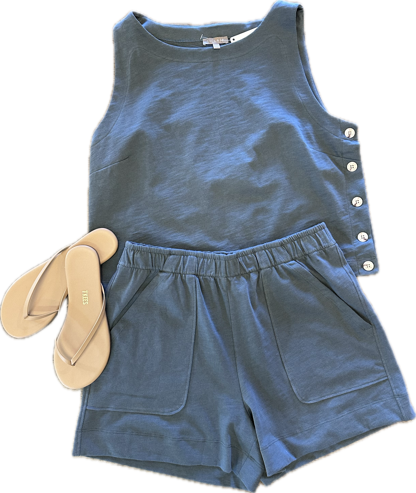 Side Button Tank in dusk by Lilla P
