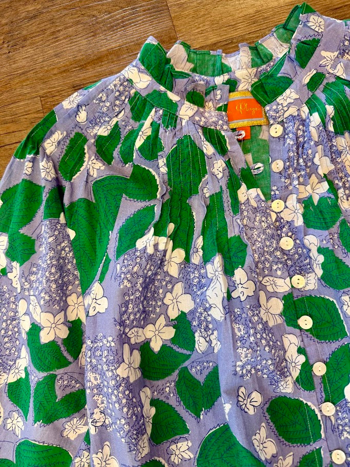 Goodwin Hydrangea Top in periwinkle by La Plage