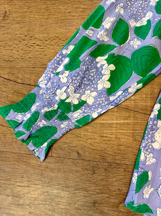 Goodwin Hydrangea Top in periwinkle by La Plage