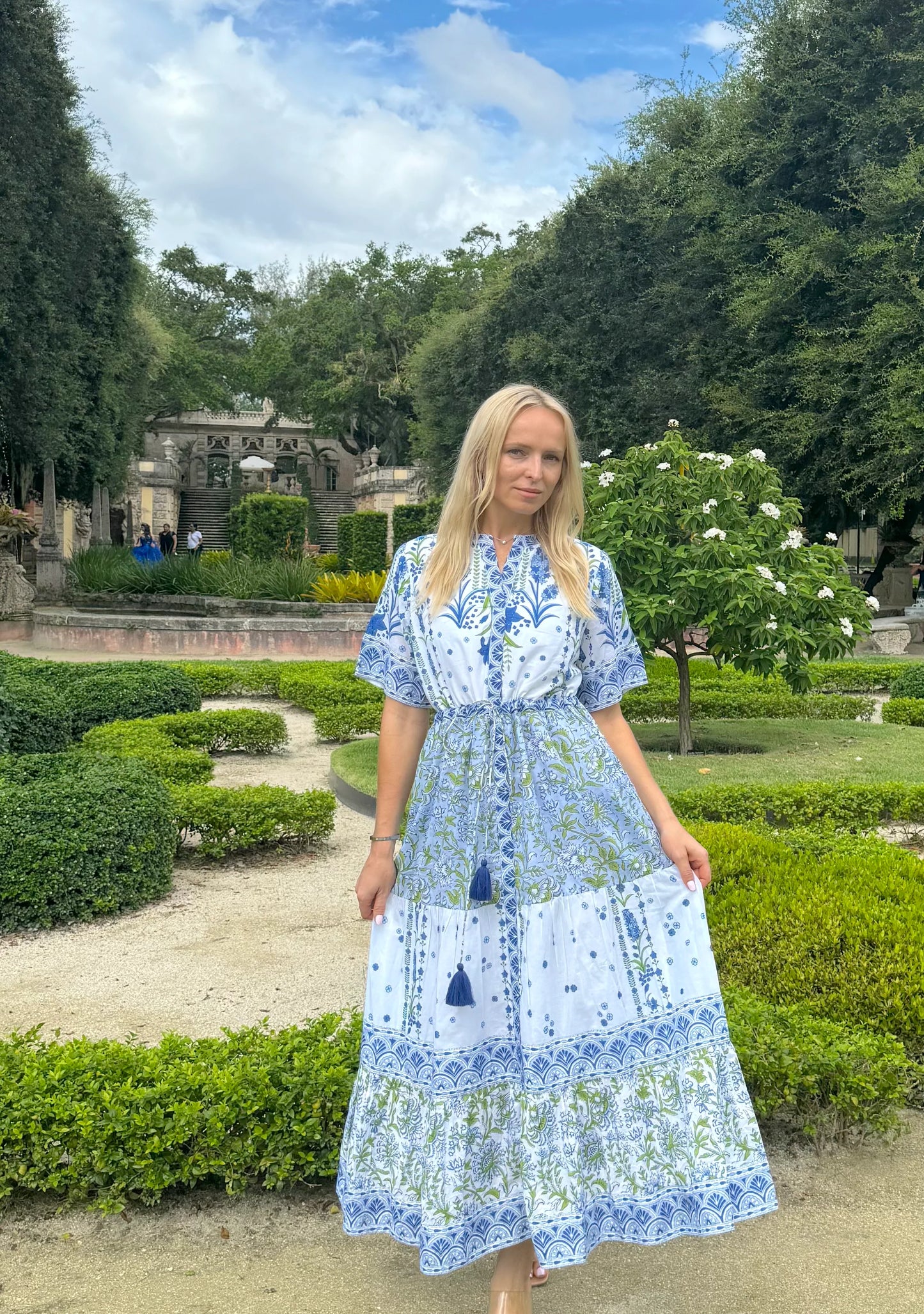 Covent Garden Maxi Dress in blue by Isla Payal