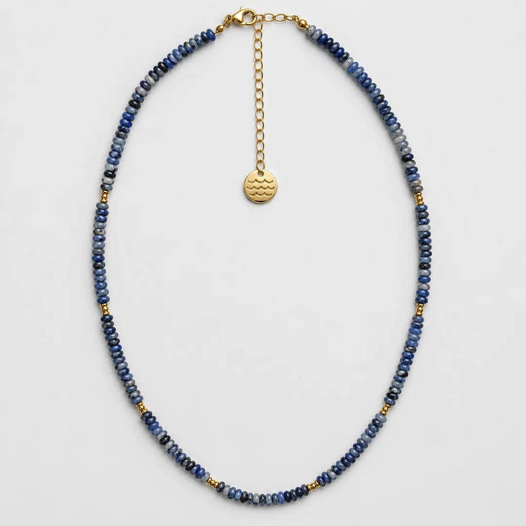 Into the Blue Necklace in gold by Splash