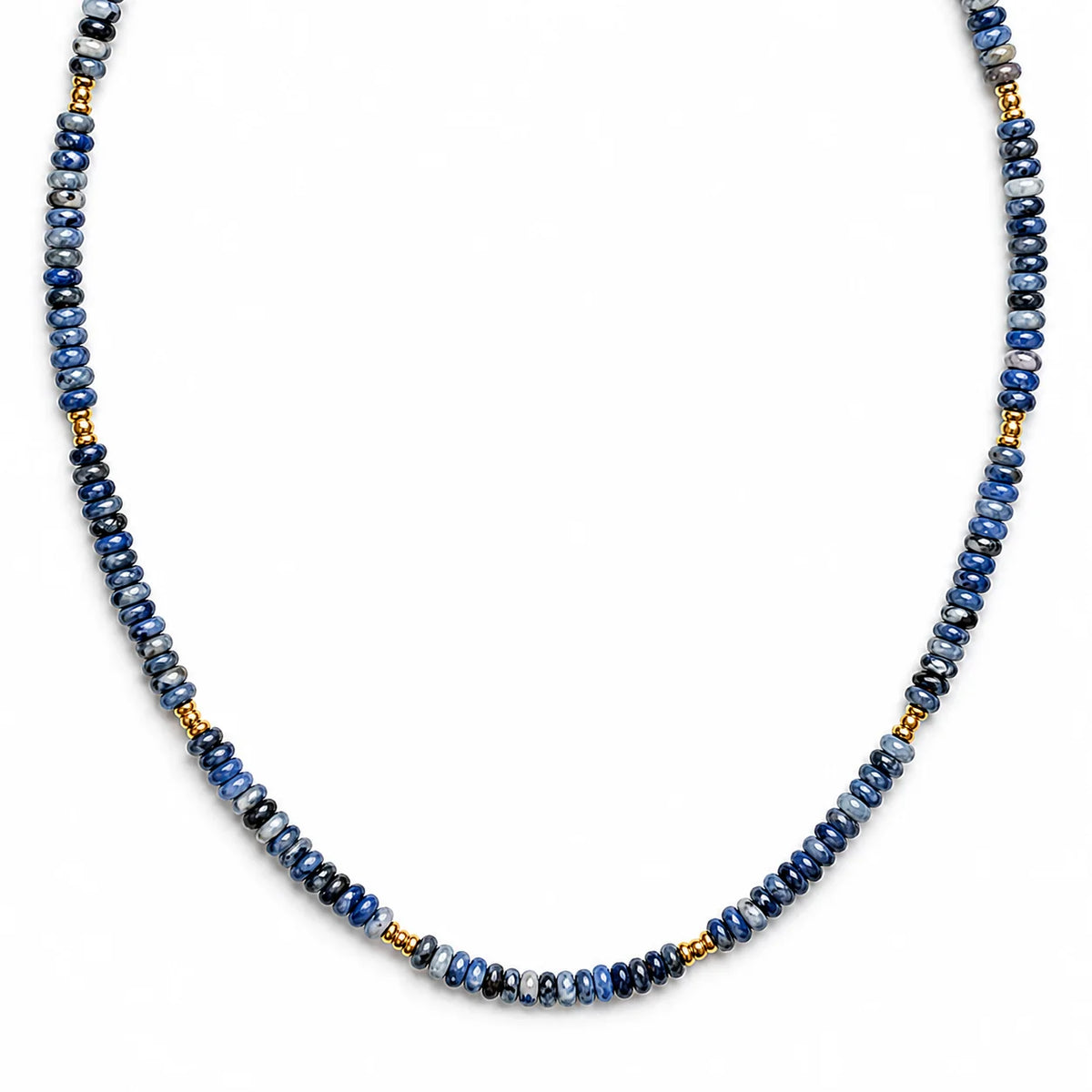 Into the Blue Necklace in gold by Splash