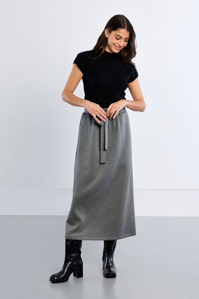 Midi Skirt in dark grey by Molly Bracken