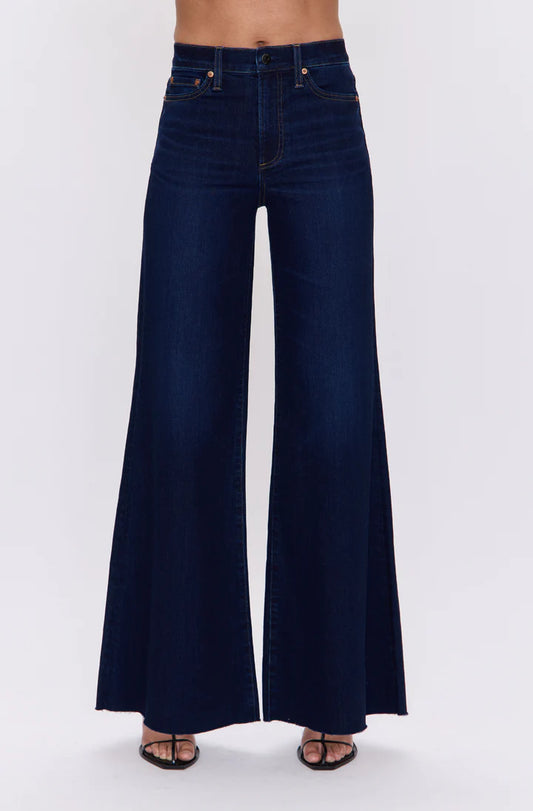 Izzy High Rise Wide Leg Jean in tristesse by Pistola