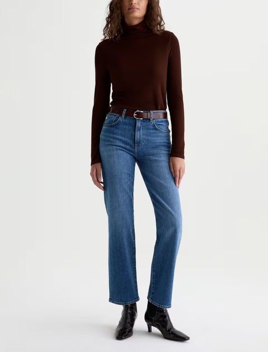 Brinley Mid Rise Straight Leg in chord by AG