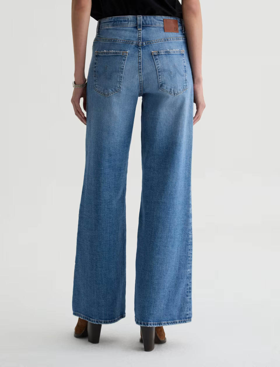 Saige High Rise Wide Leg in american west by AG