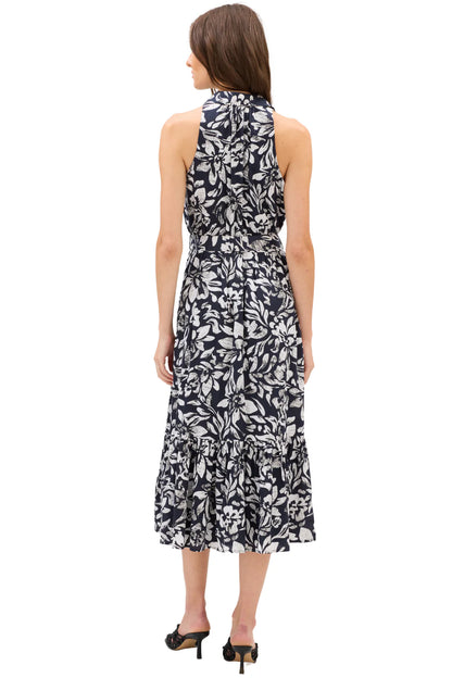 Juniper Midi Dress in black/ivory by Allison