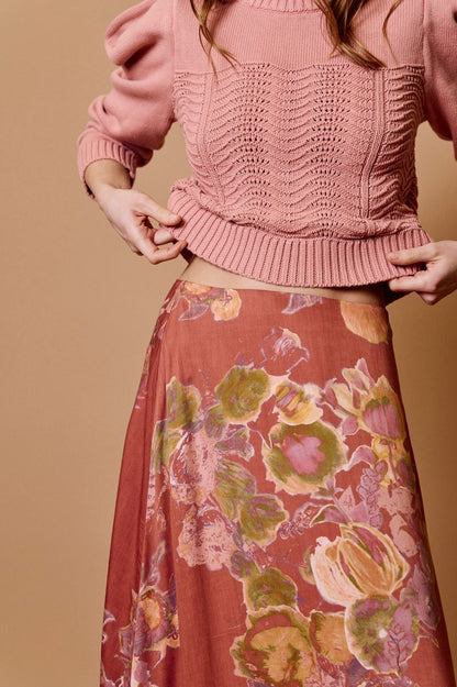 Ellis Maxi Skirt in sylvaine print by Cleobella