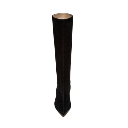 Kaias Suede Tall Boot in black by Silent D
