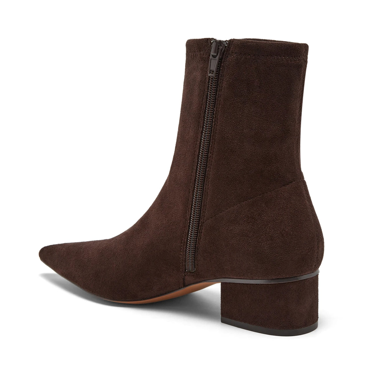 Kali Suede Bootie in chocolate by Silent D