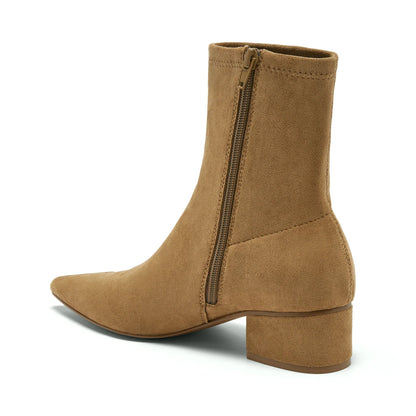 Kali Suede Bootie in desert by Silent D
