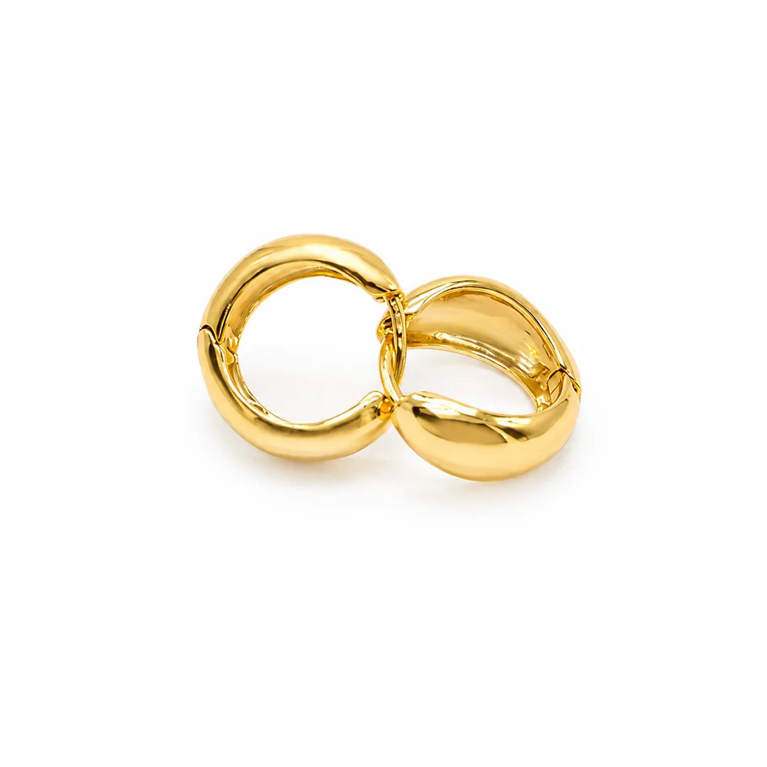 Karma Earrings in gold by Splash