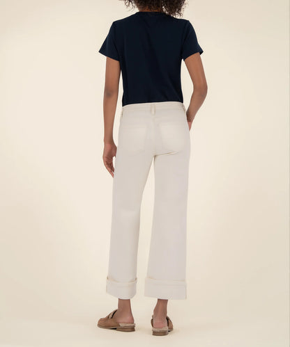 Meg High Rise Wide Leg in candle by KUT