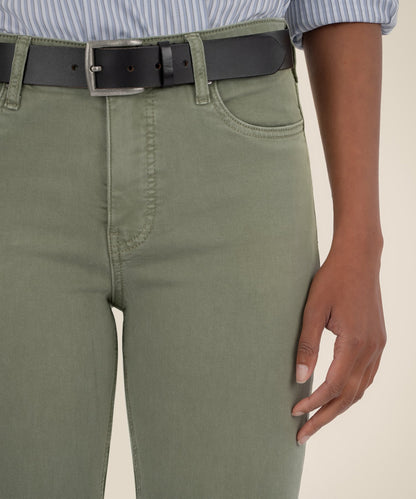Kelsey High Rise Ankle Flare in sage by KUT