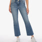 Kelsey High Rise Fab Ab Ankle Flare in chivalrous by KUT Denim