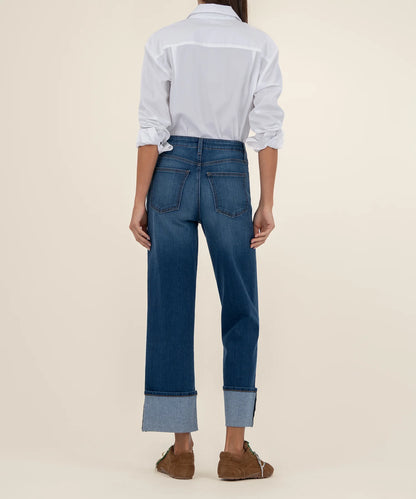 Sienna High Rise Straight Leg Jean in admire by KUT