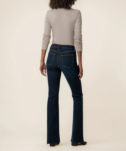 Ana High Rise Flare Jean in wave by KUT