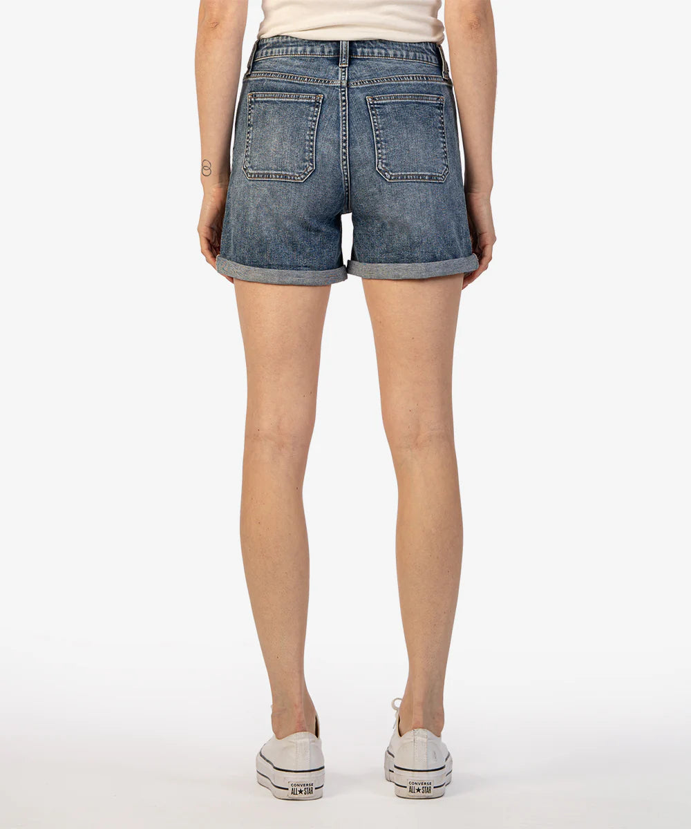 Jane High Rise Short with Pork Chop Pocket in courtly by KUT