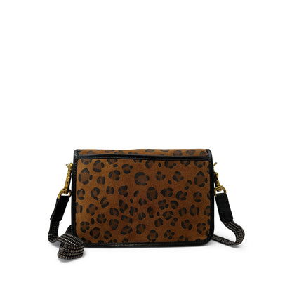 Ochre Leopard Mini Mia Crossbody in mustard by Kempton