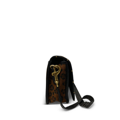 Ochre Leopard Mini Mia Crossbody in mustard by Kempton